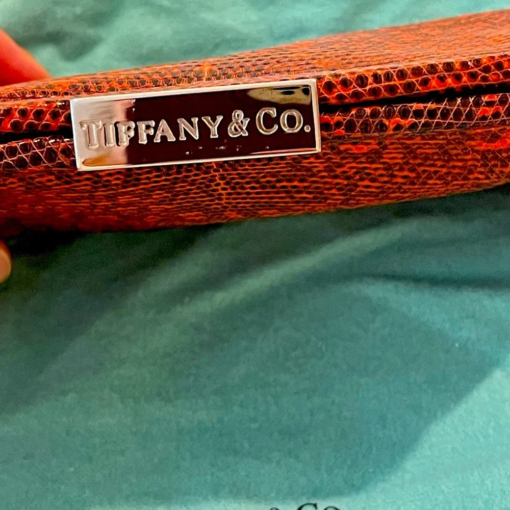 Tiffany & Co clutch genuine lizard